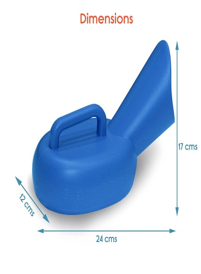 KosmoCare Urinary Pot Plastic For Female, Blue - Image 5