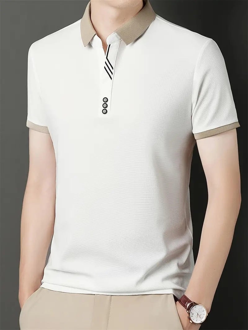 Lymio Men T-Shirt || T-Shirt for Men || Polo T Shirt (POLO-58-White-XL) - Image 3