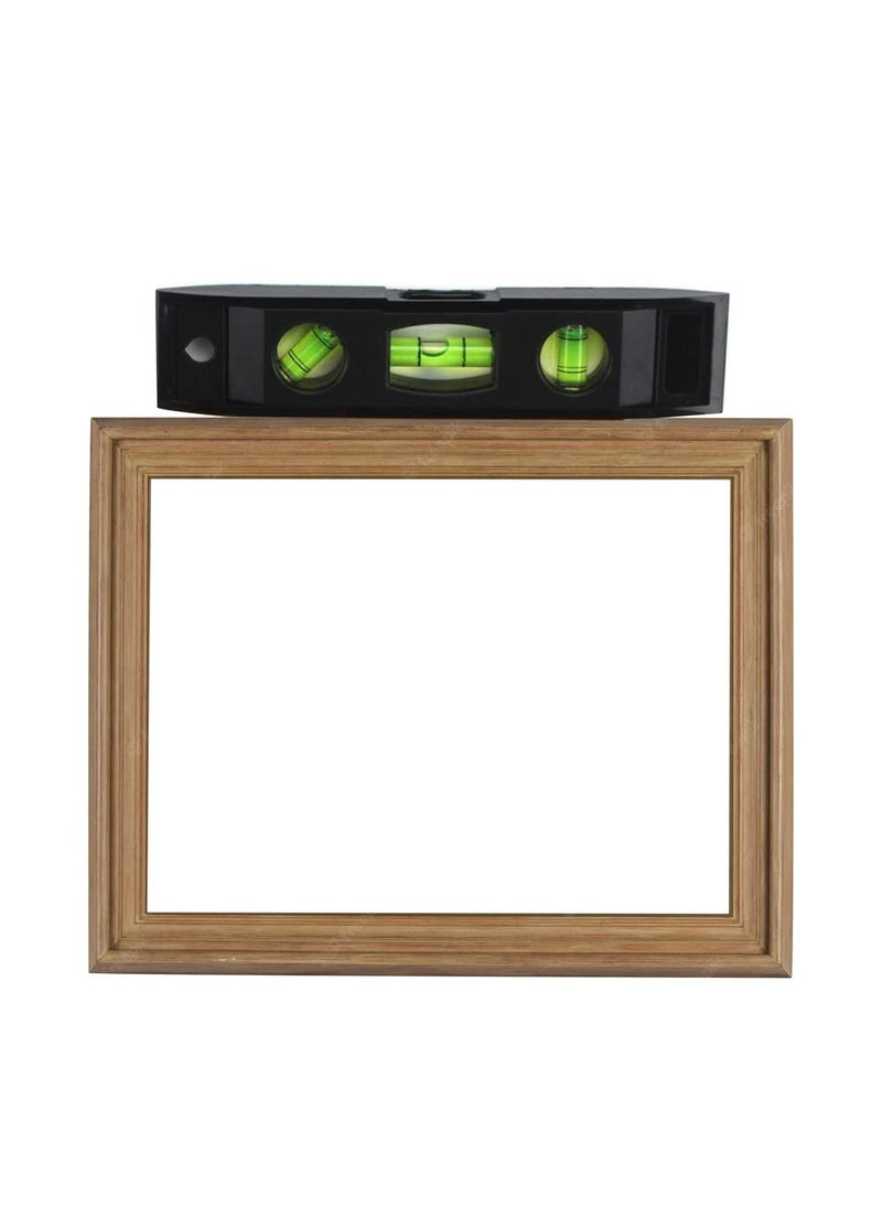 Imaashi - Imaashi 9 inch Plastic Shockproof High Visibility Precision Magnetic Bubble Level Spirit Level with 3 Vials 4590180Degrees Suitable For Construction Carpenter Craftsman Random Color - Image 1