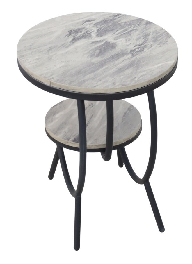 SMART HOME Two-tier coffee and tea table, side service table for serving coffee and tea, suitable for the living room, office and bedroom  - Image 2