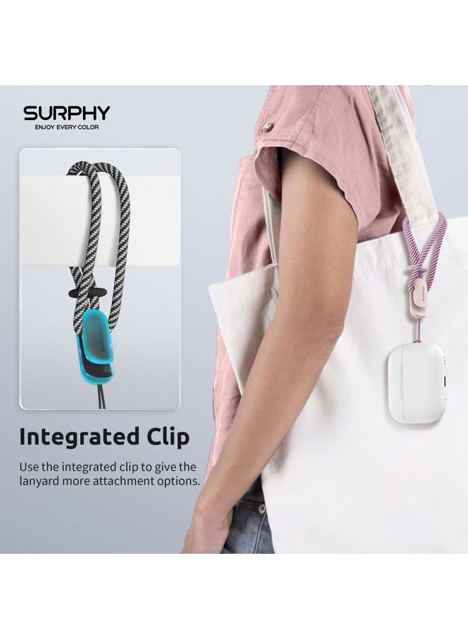SURPHY 2 Pack Lanyard, Phone Strap, Adjustable Lanyard with Two-Color Braided, Wrist Strap for Airpods, Case, Camera Cell - Image 4