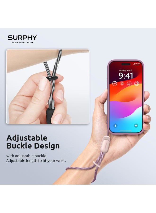 SURPHY 2 Pack Lanyard, Phone Strap, Adjustable Lanyard with Two-Color Braided, Wrist Strap for Airpods, Case, Camera Cell - Image 5