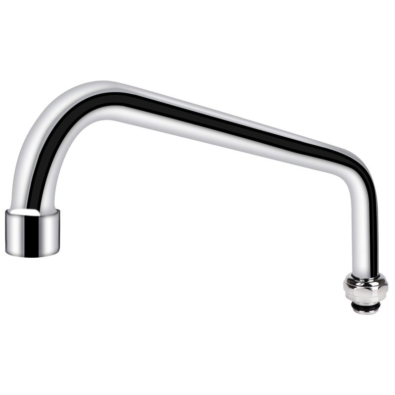 COOLWEST 12 Inch Swing Swivel Spout Replacement Kit for Commercial Kitchen Sink Faucet 22 GPM Gooseneck Spout Nozzle Replacement Part Chrome Finish
