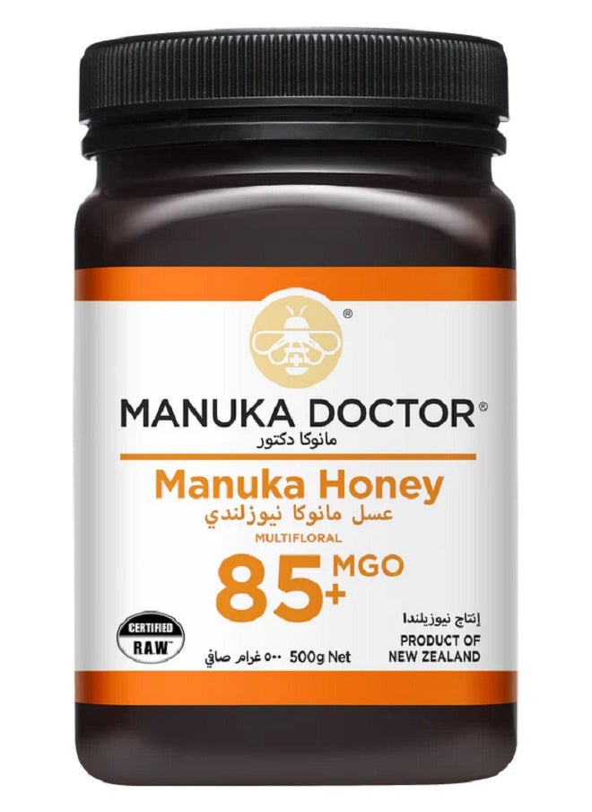 Manuka Doctor Multifloral Manuka Honey MGO 85+ 500g  - Image 1
