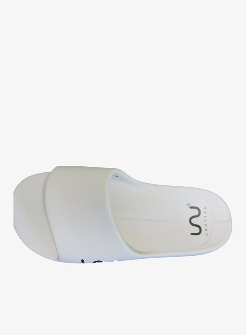 Doubleu Milano Men Comfortable & Light Weight White Slipper - Image 5