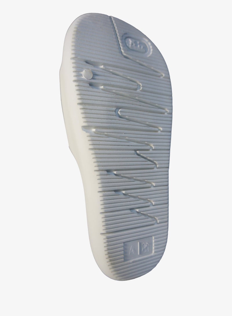 Doubleu Milano Men Comfortable & Light Weight White Slipper - Image 3