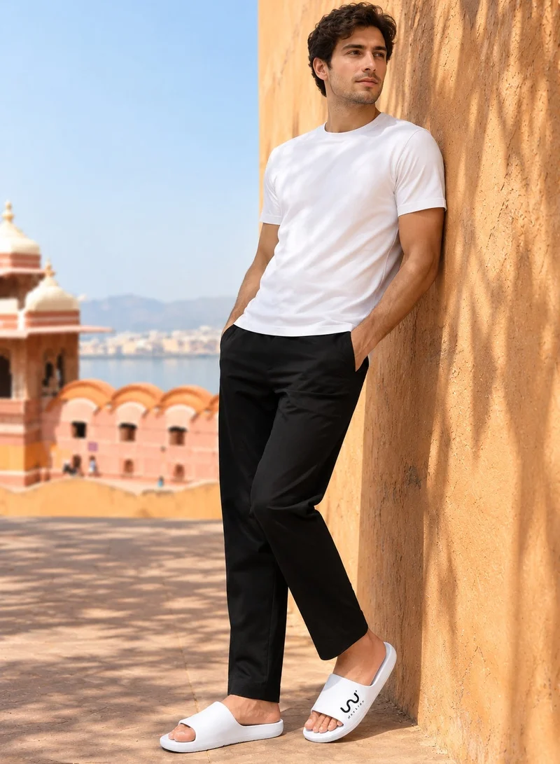 Doubleu Doubleu Milano Men's EVA Slides - White, Comfortable & Lightweight