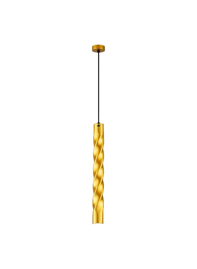 ALFRIDAY Modern Gold Pendant Light - 12W LED, Warm 3000K, Dining Pendant - Image 1