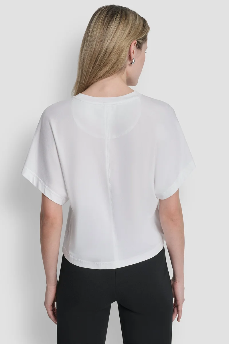 DKNY  WIDE SLEEVE CMS BLING TOP for Women | Best Price UAE