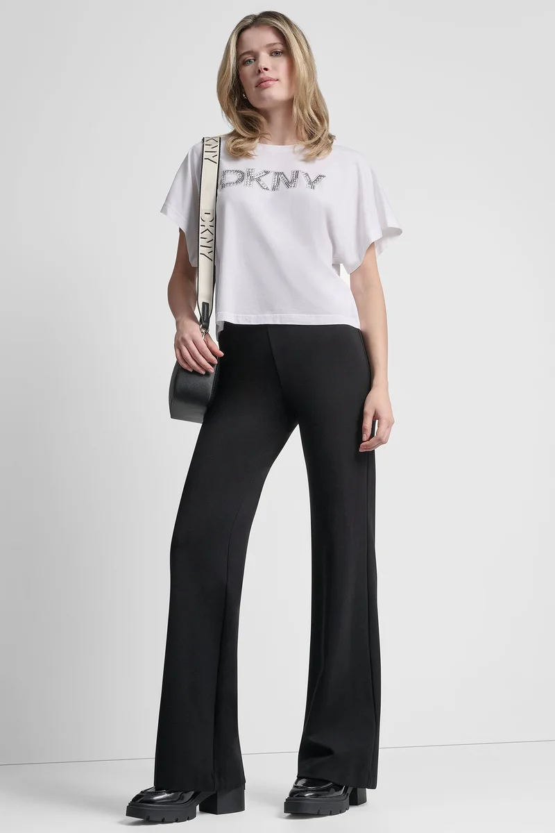 DKNY  WIDE SLEEVE CMS BLING TOP for Women | Best Price UAE