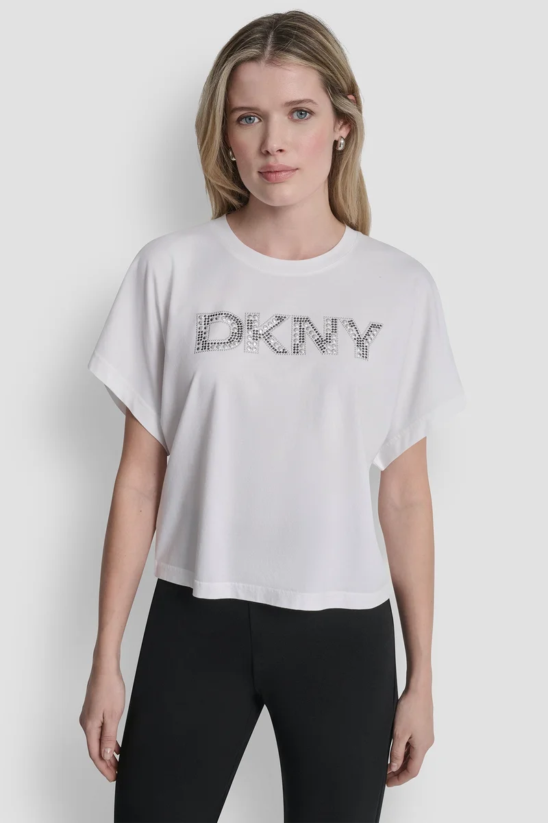 WIDE SLEEVE CMS BLING TOP