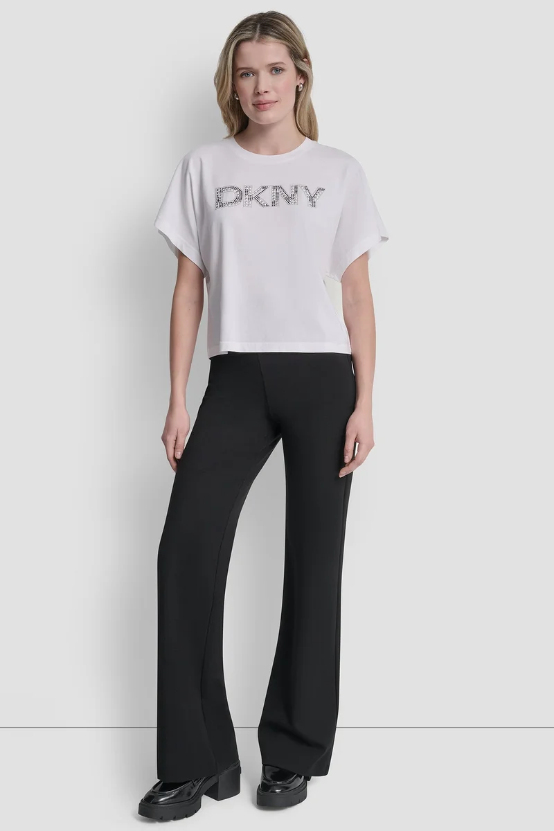 DKNY  WIDE SLEEVE CMS BLING TOP for Women | Best Price UAE