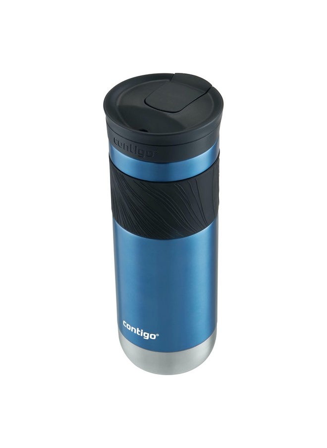 Contigo Contigo Byron Vacuum-Insulated Stainless Steel Travel Mug, 20oz - Leak-Proof Lid, BPA-Free, Blue Corn - Perfect Reusable Cup for Coffee or Water; hot and cold beverage holder  - Image 2