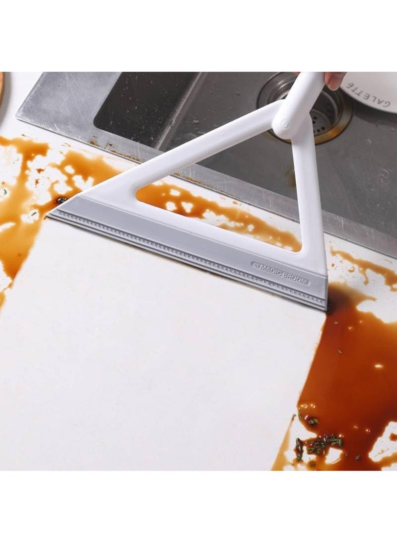 يلا جوي مكنسة سيليكون سحرية متعددة الوظائف للتنظيف، مكنسة ممسحة كنس الماء وإزالة شعر الحيوانات الأليفة، مكنسة سيليكون لكشط الأرضيات والمطبخ والنوافذ الزجاجية والغبار والأرضيات والحمامات، أداة تنظيف - Image 3