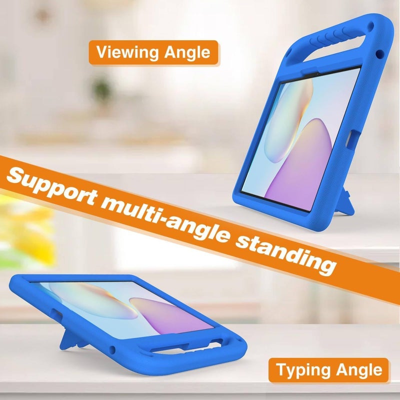 Vurtboly Kids Case Compatible with Huawei Matepad 11.5" 2025, Cute Full Body Protective Cover with Handle Stand, Lightweight Shockproof Cover with Kickstand for Huawei Matepad 11.5" 2025 (Blue) - Image 3