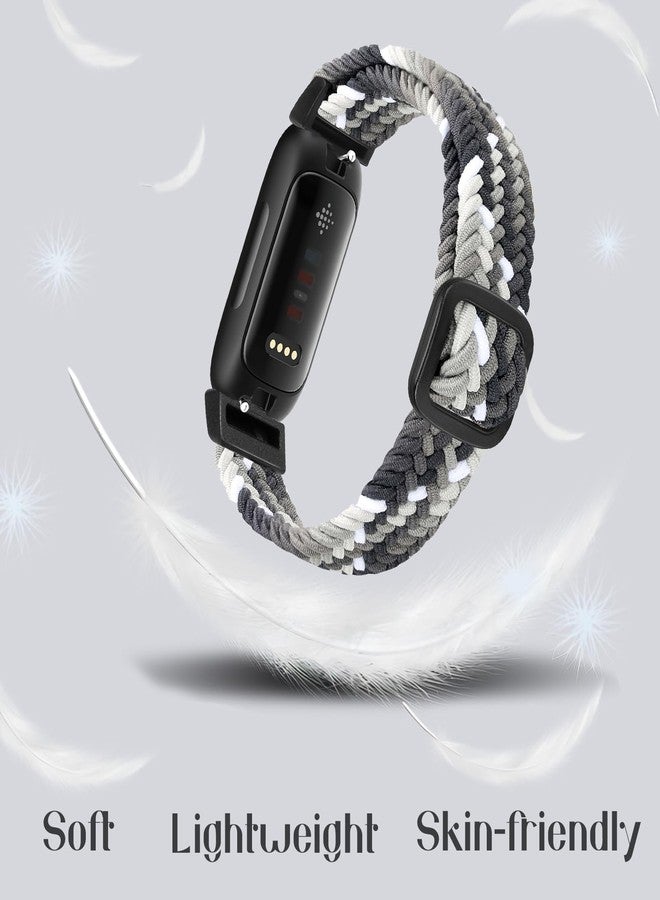 LHXYUO مجموعة من 4 أربطة رياضية مرنة قابلة للتعديل من LHXYUO، متوافقة مع أجهزة Fitbit Inspire 3/Inspire 2/Inspire/Inspire HR/Ace 2/Ace 3، أربطة معصم بديلة مرنة ناعمة للنساء والرجال - Image 2