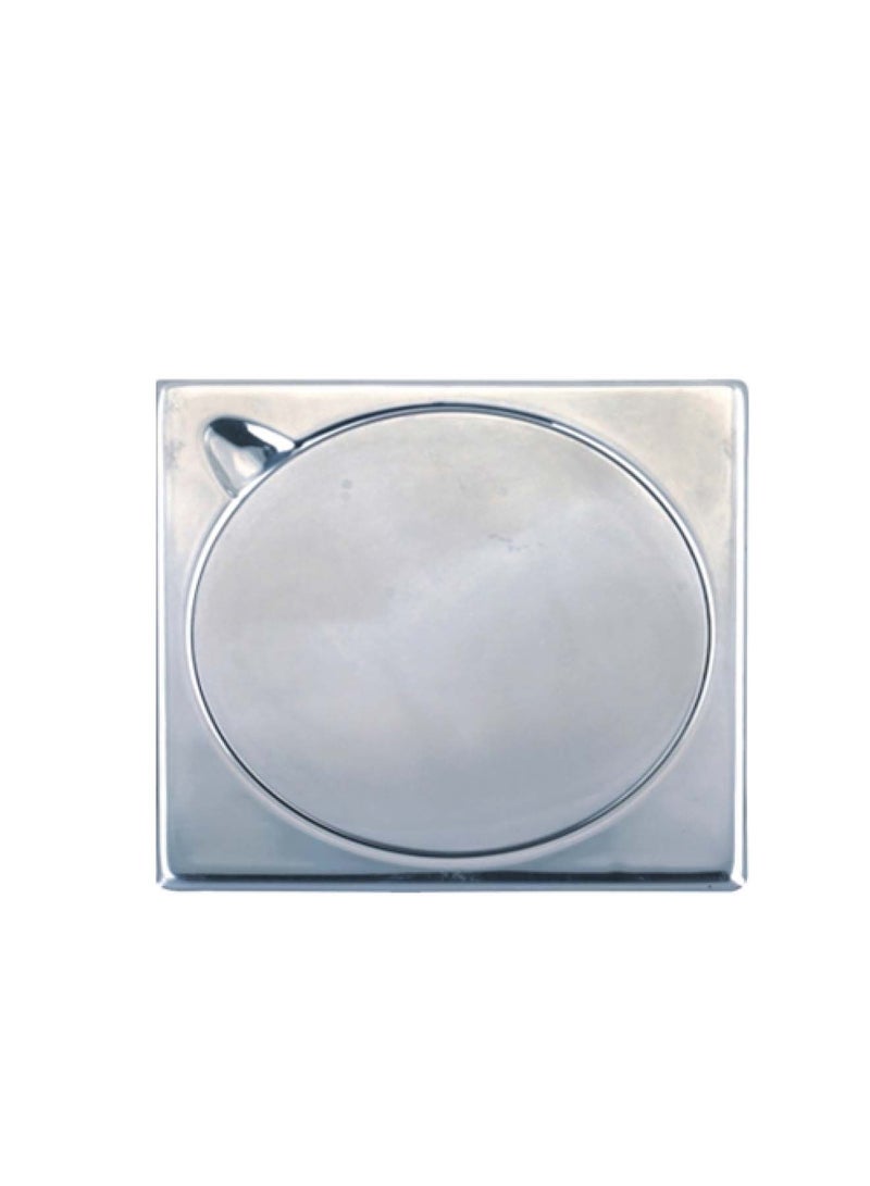 Bold Floor Drainer 100x100x1.80mm – Stainless Steel Floor Drain with Chrome Finish – Anti-Clog and Easy to Clean – Durable and Reliable Bathroom Accessory – Silver - Image 1