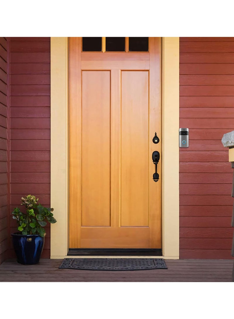 جرس باب فيديو، كاميرا جرس باب لاسلكي بزاوية واسعة 166 درجة، نظام اتصال داخلي عالي الدقة للرؤية الليلية بالأشعة تحت الحمراء مع كشف الحركة - Image 4