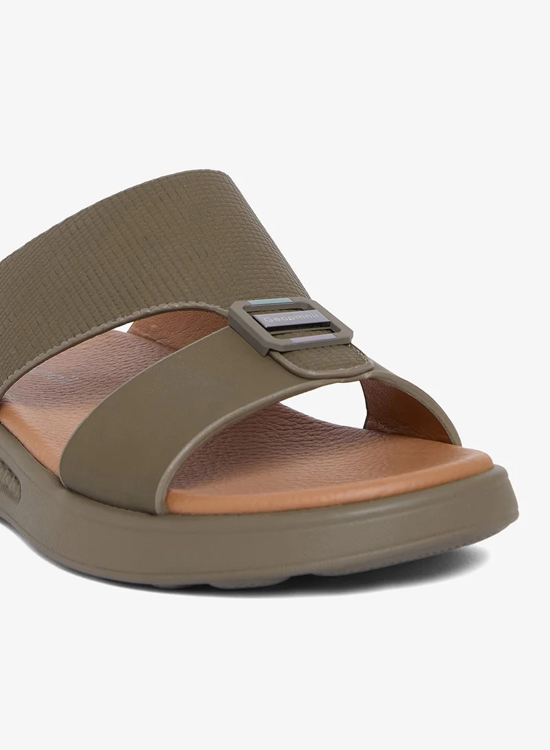 Geoomnii Green Comfort Arabic Sandals for Men – Classic Slip-On Open Toe Sandals with Cushioned Footbed for Daily Wear for Men | Best Price UAE