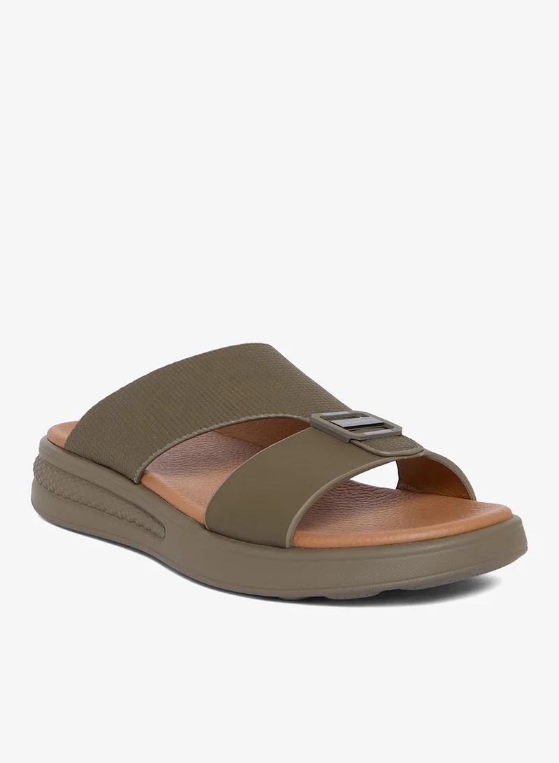 جيومني صنادل عربية مريحة للرجال – صنادل كلاسيكية مفتوحة الأصابع مع سرير مبطن للارتداء اليومي