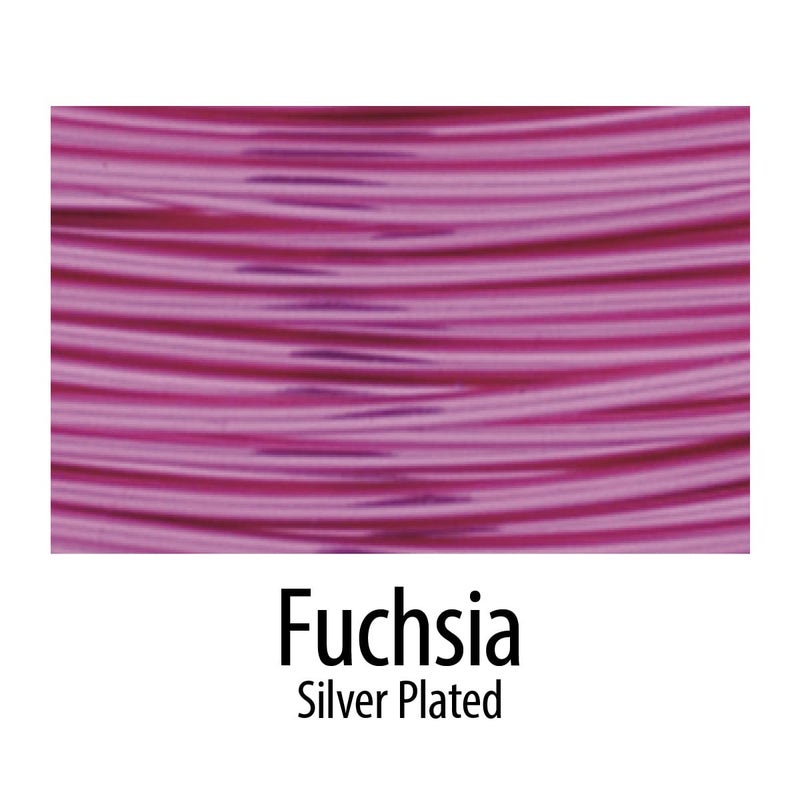 Artistic Wire Artistic Wire, 22 Gauge Silver Plated Tarnish Resistant Colored Copper Craft Jewelry Wrapping Wire, Fuchsia 10 yd  - Image 2