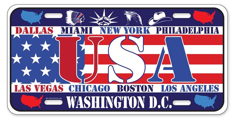 Dimension 9 Home Decorative Plates, USA, Large - Image 5