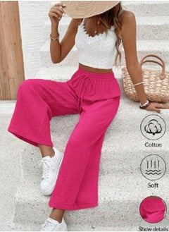 Shein SHEIN Frenchy Women\ Fashion Diamond Plaid Spaghetti Strap Solid Color Trousers Two-Piece Set  - Image 1