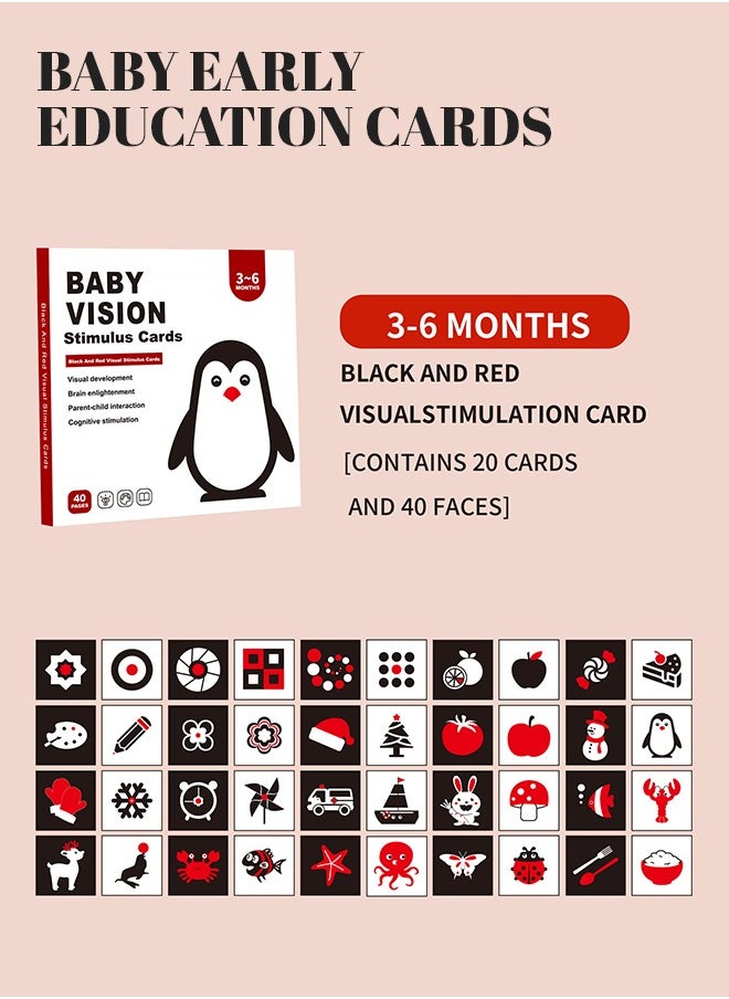 4 Sets of Baby Visual Cards With Rich Patterns, High-Contrast Baby Flashcards, Eye-Protecting Frosted Film Design, Safe and Eco-Friendly Materials, Suitable for Babies at Different Growth Stages  - Image 4
