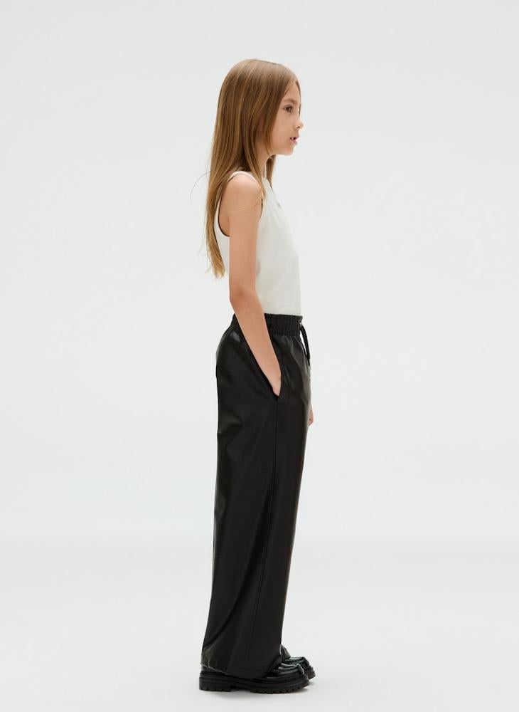 Calvin Klein Jeans Kids Faux Leather Pants - Image 3