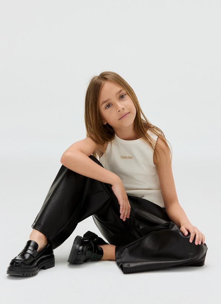 Calvin Klein Jeans Kids Faux Leather Pants - Image 4