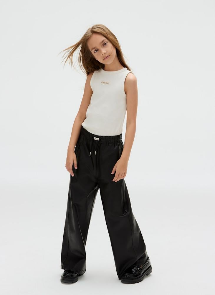 Calvin Klein Jeans Kids Faux Leather Pants - Image 5