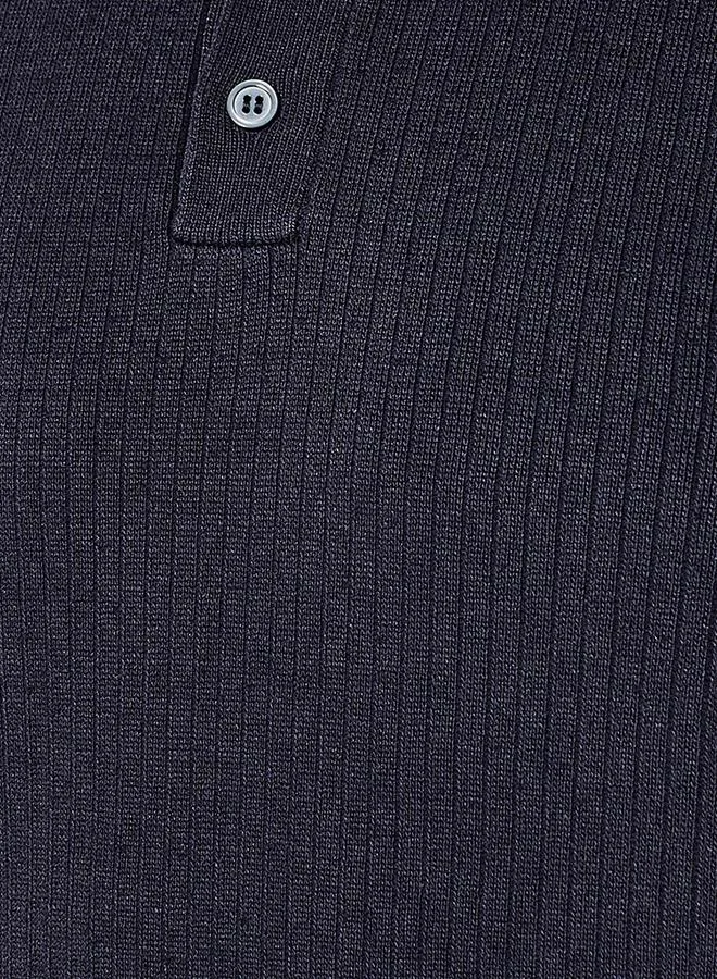 سبلاش فيڤ Men Short Sleeves Textured Polo T-shirt