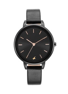 fastrack Glitch Black Dial Black Leather Strap Watch 6234Nl01  - Image 1
