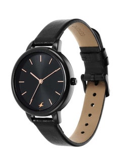 fastrack Glitch Black Dial Black Leather Strap Watch 6234Nl01  - Image 3