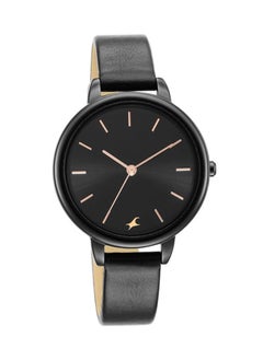 fastrack Glitch Black Dial Black Leather Strap Watch 6234Nl01  - Image 2