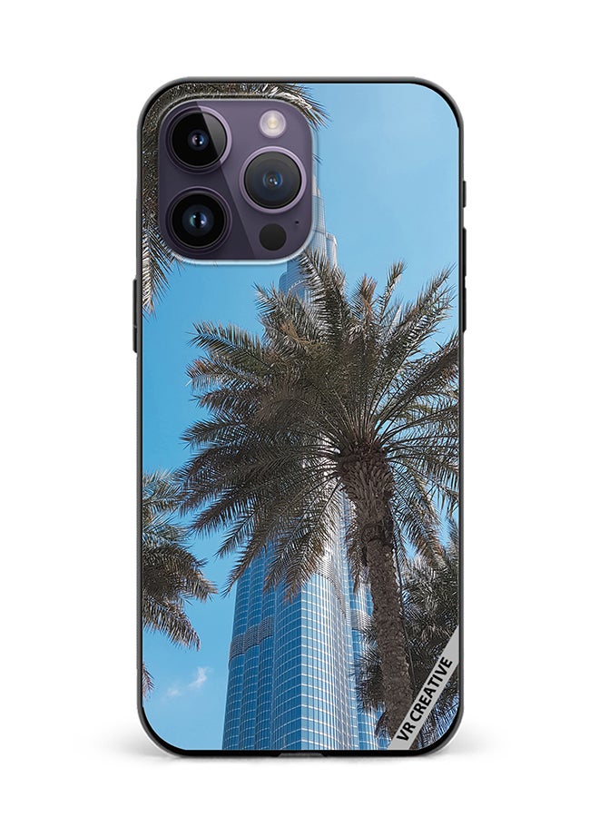 VR CREATIVE Protective Case Cover For Apple iPhone 15 Pro Royal Burj Khalifa Design Multicolour - Image 1
