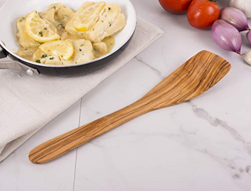 Eddingtons Eddington 50005 Italian Olive Wood Spatula, Handcrafted in Europe, 12-Inches,Brown - Image 2