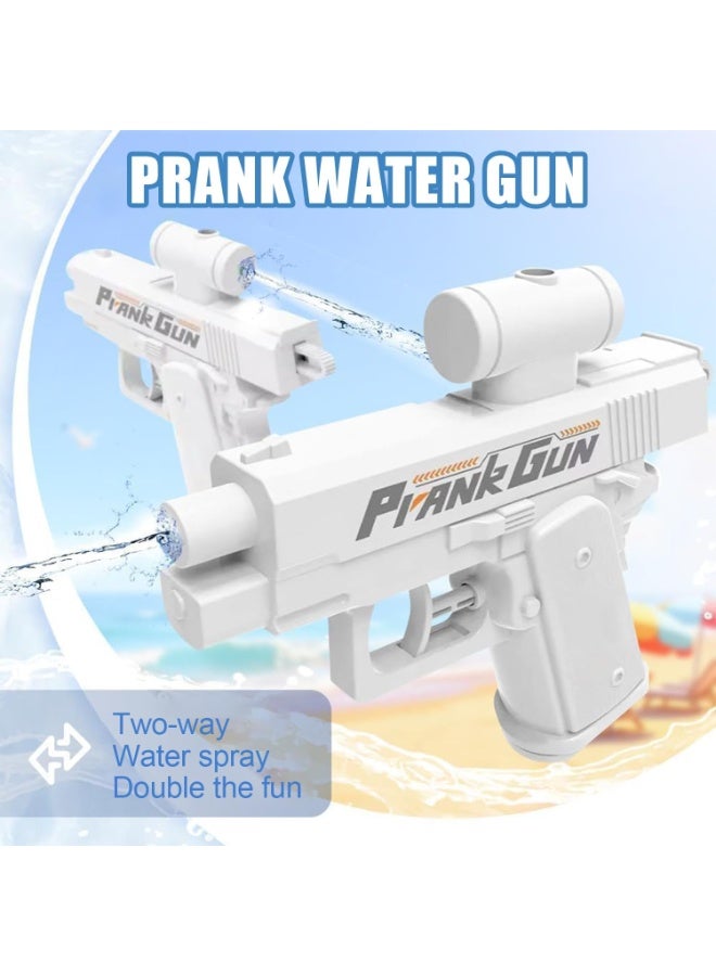 3PCS Prank Water Gun, Prank Two-Way Water Gun, Reverse Pranks Surprise Waters Guns, Hilarious Novelty Toy for Parties & Summer Fun (White+Blue+Pink) - Image 2