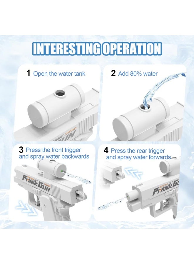 3PCS Prank Water Gun, Prank Two-Way Water Gun, Reverse Pranks Surprise Waters Guns, Hilarious Novelty Toy for Parties & Summer Fun (White+Blue+Pink) - Image 5