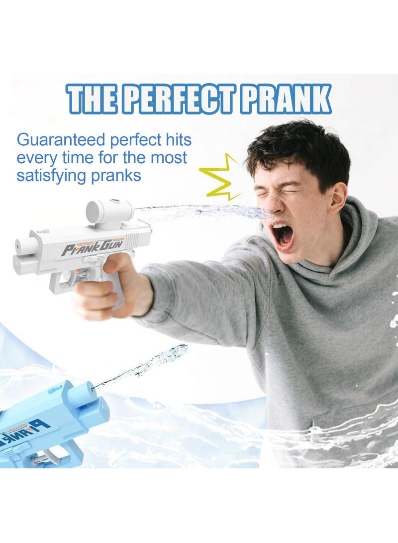 3PCS Prank Water Gun, Prank Two-Way Water Gun, Reverse Pranks Surprise Waters Guns, Hilarious Novelty Toy for Parties & Summer Fun (White+Blue+Pink) - Image 3