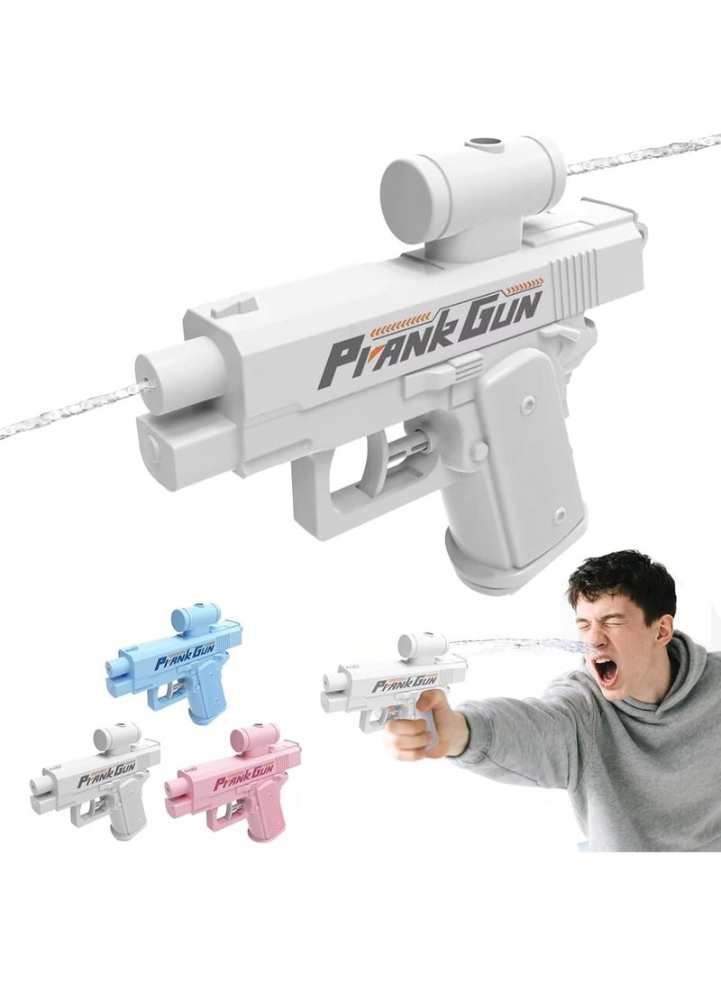 3PCS Prank Water Gun, Prank Two-Way Water Gun, Reverse Pranks Surprise Waters Guns, Hilarious Novelty Toy for Parties & Summer Fun (White+Blue+Pink) - Image 1