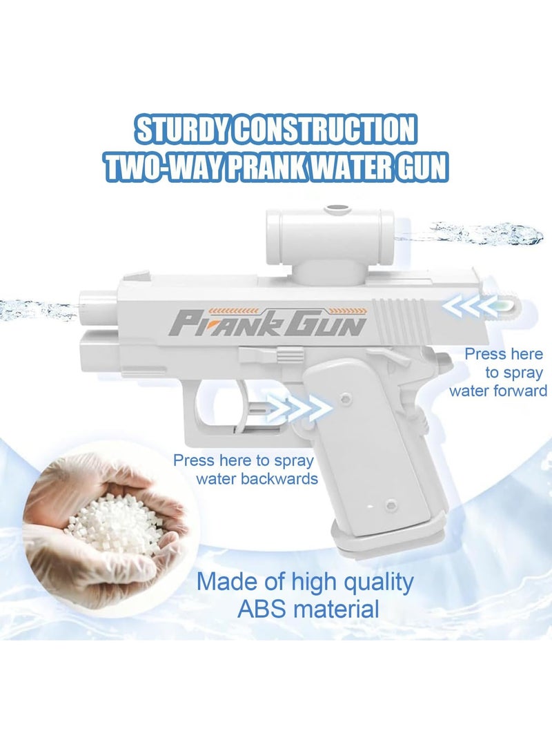 3PCS Prank Water Gun, Prank Two-Way Water Gun, Reverse Pranks Surprise Waters Guns, Hilarious Novelty Toy for Parties & Summer Fun (White+Blue+Pink) - Image 4