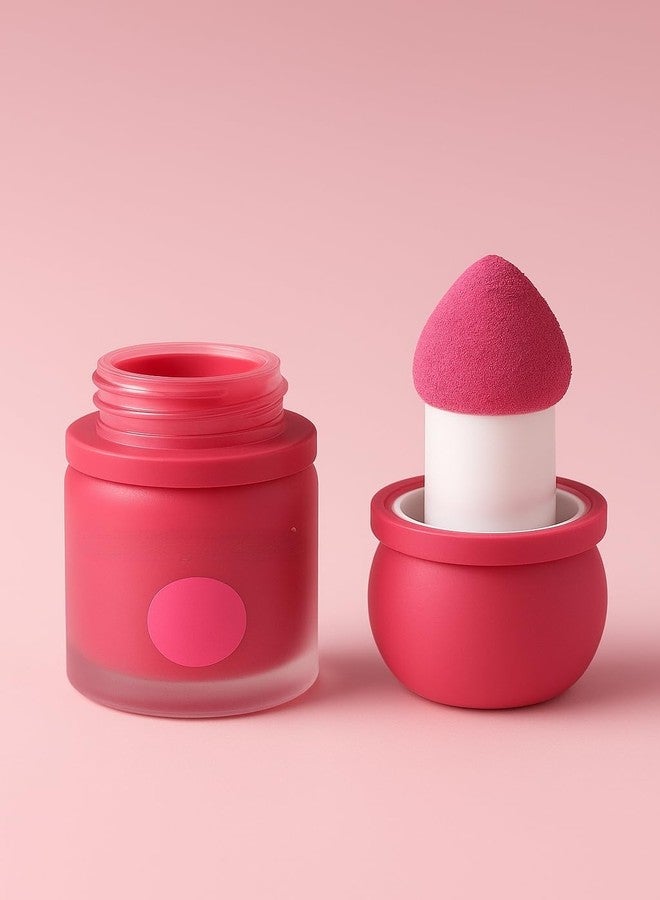Liquid Puff Blusher with Cushion Applicator, Peach Shade