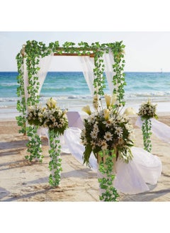 Rock Pow Artificial Ivy Leaf Plants Vine, 12 Strands 87 Feet Artificial Garlands Fake Foliage Flowers Hanging Vine For Home Kitchen Garden Office Wedding Party Wall Decor  - Image 5