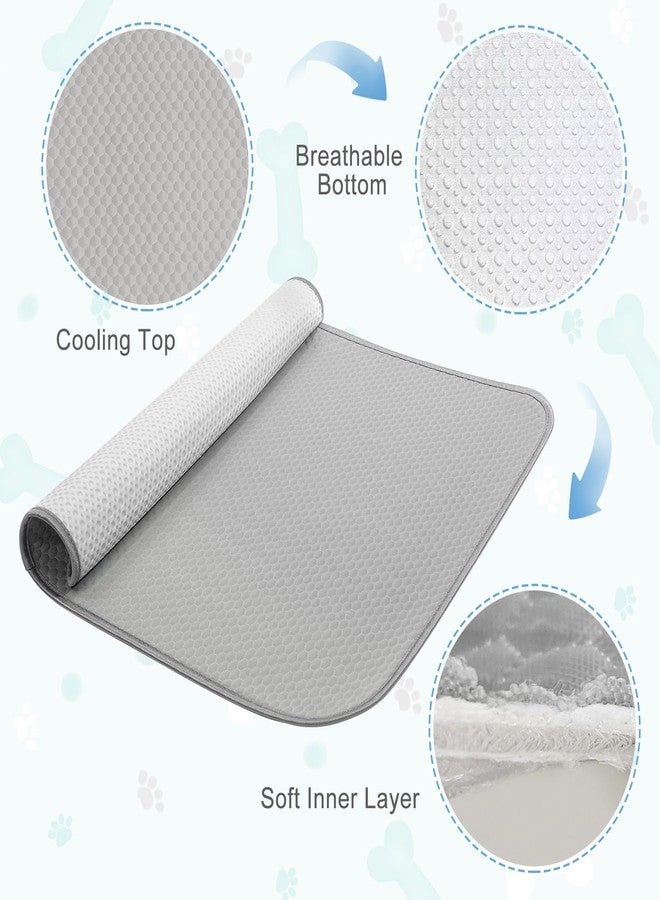 Buvlnee Summer Dog Cooling Mat Washable Ice Silk Self Cool Pad for Large Dogs and Cats, 59x40in Pet Sleeping Pad for Crate, Bed, Indoor & Outdoor Floor, Car Seats - Image 5