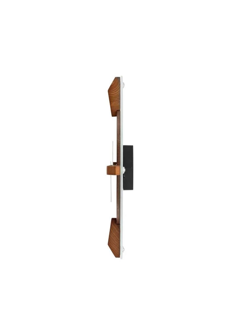 TITAN Wood & Glass Fusion Wall Clock - 32 cm x 32 cm (Medium)