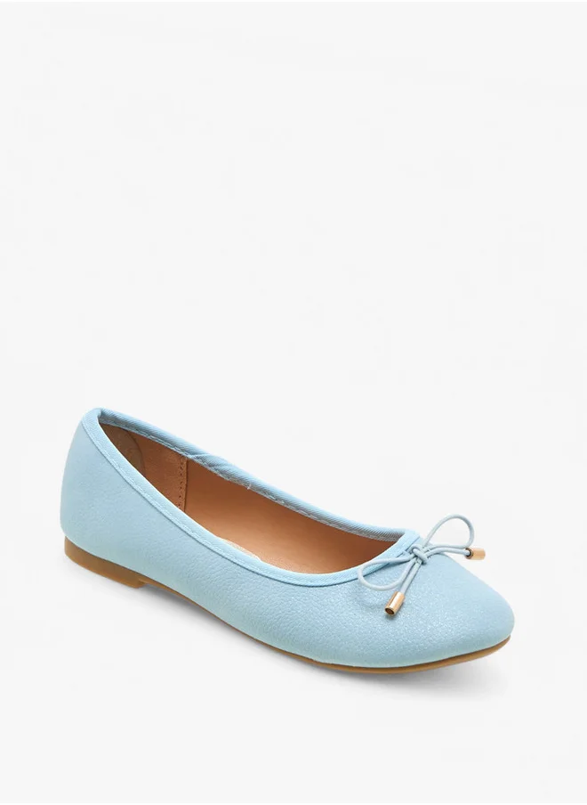 Flora Bella By Shoexpress Bow Accent Slip-On Ballerina Shoes