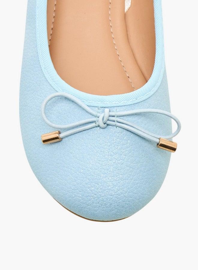 Flora Bella By Shoexpress Bow Accent Slip-On Ballerina Shoes - Image 4