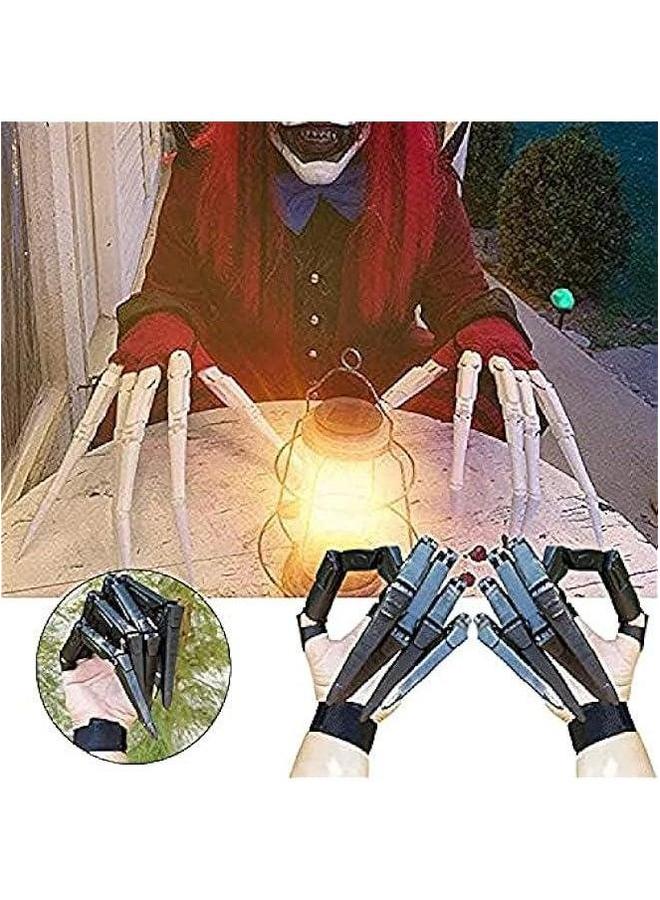 Articulated Finger Extensions , 3D Printed Fits All Sizes with Flexible Joint Party Dress Cosplay Costume Props Supplies,Black Pair - Image 2