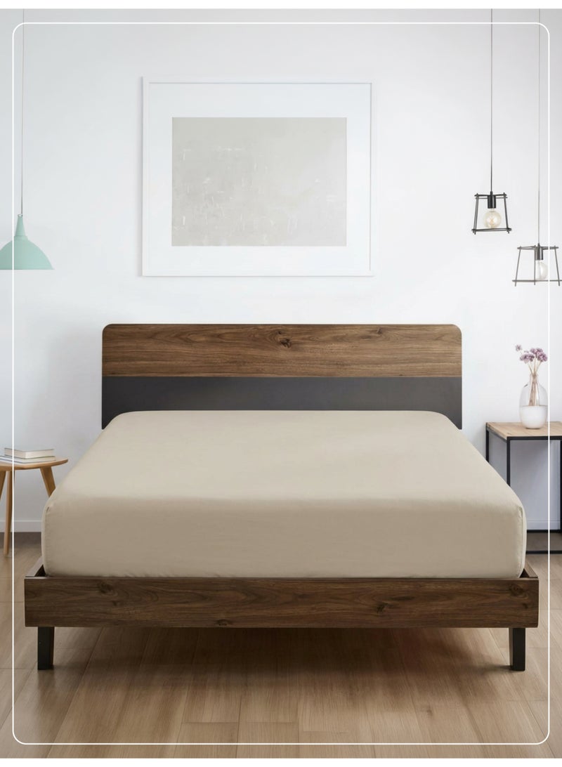 Donetella 1 Pcs King Fitted Sheet 180x200 cm | OEKO-TEX Certified Brushed Microfiber Deep Pocket Sheet with All Around Elastic | Ultra Soft, Wrinkle Resistant, Easy Care, Safe for Sensitive Skin - Image 1